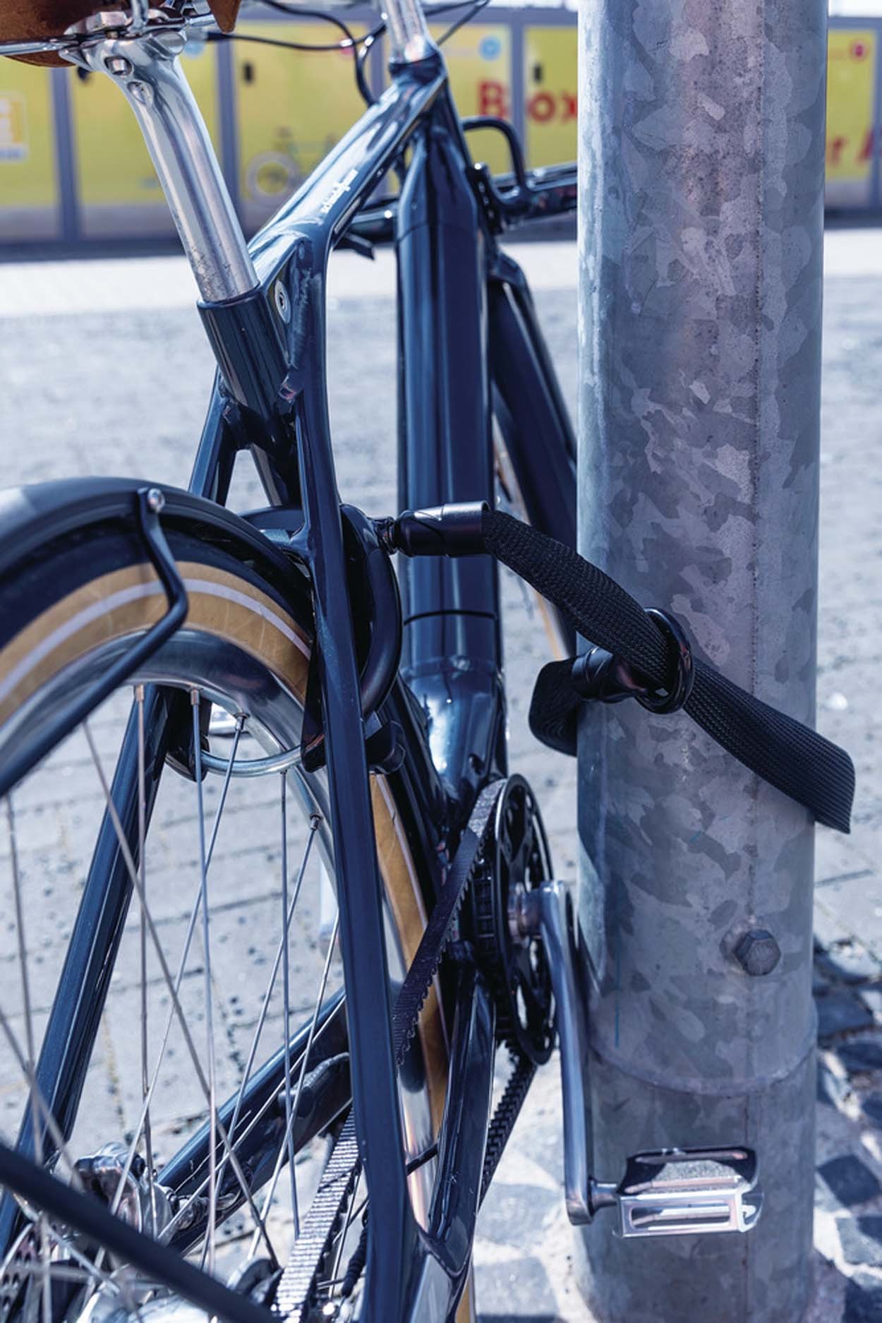 Stahlkette, 6KS Loop, Flexible Vierkantkette für Fahrradschlösser